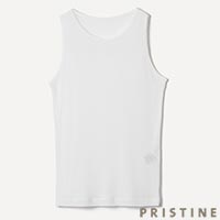 PRISTINE（プリスティン） 強撚メッシュタンクトップ ホワイト/Mサイズ
